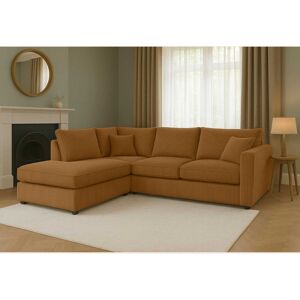17 Stories Left Hand 4 Seater Jumbo Cord Corner Sofa High Back Cushion including Foot Stool Coffee 90cm H X 212cm W X 167cm D 17 Stories Left Hand 4 Seater Jumbo Cord Corner Sofa High Back Cushion including Foot Stool Coffee 90cm H X 212cm W X 167cm D