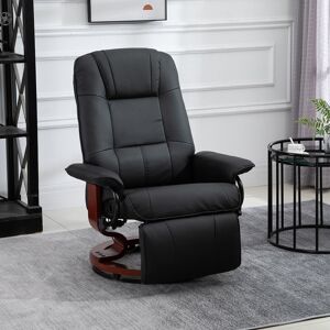 Latitude Run Manual Recliner Chair Armchair Sofa with Faux Leather Upholstered Wooden Base Black 100cm H X 78cm W X 87cm D Latitude Run Manual Recliner Chair Armchair Sofa with Faux Leather Upholstered Wooden Base Black 100cm H X 78cm W X 87cm D