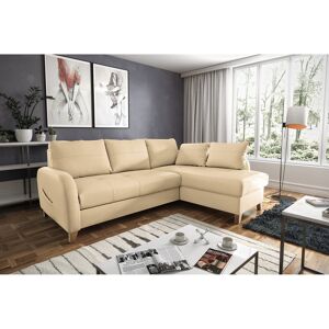 Latitude Run Roger Leather Corner Sofa Beige 87cm H X 227cm W X 168cm D Latitude Run Roger Leather Corner Sofa Beige 87cm H X 227cm W X 168cm D