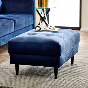 17 Stories Jodi Velvet Footstool - Upholstered Modern Retro Fabric Stylish & Contemporary Blue 47cm H X 86cm W X 70cm D 17 Stories Jodi Velvet Footstool - Upholstered Modern Retro Fabric Stylish & Contemporary Blue 47cm H X 86cm W X 70cm D