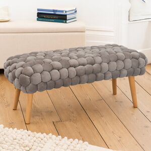 Fairmont Park Aciel Bubbly Velvet Large Footstool Brown 45cm H X 97cm W X 43cm D Fairmont Park Aciel Bubbly Velvet Large Footstool Brown 45cm H X 97cm W X 43cm D
