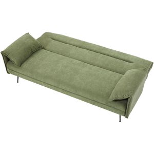 17 Stories 3-Seater Contemporary Convertible Sofa Bed with 2 Pillows Green 89cm H X 199cm W X 95cm D 17 Stories 3-Seater Contemporary Convertible Sofa Bed with 2 Pillows Green 89cm H X 199cm W X 95cm D