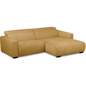 Fairmont Park Almontiser Cozzy Reclining Corner Sofa in Curdouy Velvet Fabric Honey Yellow 90cm H X 248cm W X 184cm D Fairmont Park Almontiser Cozzy Reclining Corner Sofa in Curdouy Velvet Fabric Honey Yellow 90cm H X 248cm W X 184cm D