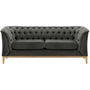 Rosalind Wheeler Chesterfield Modern 2 Seater Sofa Wood Grey 75cm H X 183cm W X 80cm D Rosalind Wheeler Chesterfield Modern 2 Seater Sofa Wood Grey 75cm H X 183cm W X 80cm D