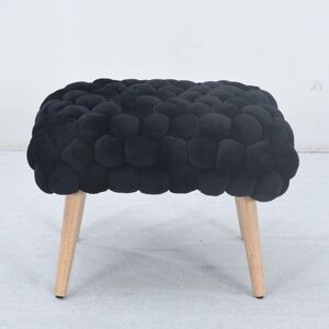 Fairmont Park Aciel Bubbly Velvet Small Footstool Black 45cm H X 56cm W X 43cm D Fairmont Park Aciel Bubbly Velvet Small Footstool Black 45cm H X 56cm W X 43cm D