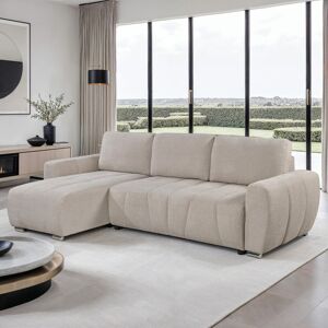 Brayden Studio Vienna 3 Seater Fabric Pull Out Sofa Bed Grey Beige 91cm H X 275cm W X 66cm D Brayden Studio Vienna 3 Seater Fabric Pull Out Sofa Bed Grey Beige 91cm H X 275cm W X 66cm D