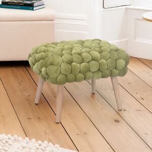 Fairmont Park Aciel Bubbly Velvet Small Footstool Green 45cm H X 56cm W X 43cm D Fairmont Park Aciel Bubbly Velvet Small Footstool Green 45cm H X 56cm W X 43cm D