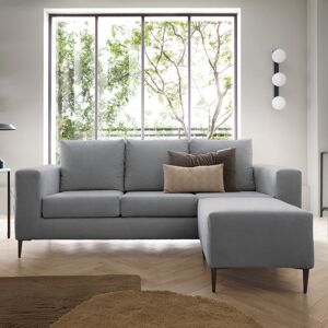 Marlow Home Co. Alonta Corner Sofa Cool Grey 83cm H X 200cm W X 156cm D Marlow Home Co. Alonta Corner Sofa Cool Grey 83cm H X 200cm W X 156cm D
