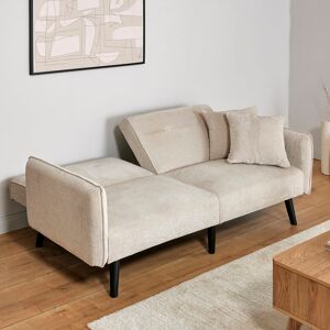 Mercury Shiflet 2 Seater Clic Clac Sofa Bed Beige 84cm H X 191cm W X 83cm D Mercury Shiflet 2 Seater Clic Clac Sofa Bed Beige 84cm H X 191cm W X 83cm D