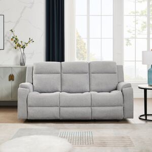Latitude Run Orka 3 Seater Fabric Manual Recliner Sofa Grey Grey 103cm H X 201cm W X 93cm D Latitude Run Orka 3 Seater Fabric Manual Recliner Sofa Grey Grey 103cm H X 201cm W X 93cm D