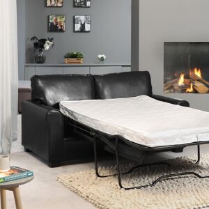 Latitude Run Aleasia Vegan Leather Sofa Bed Black 75cm H X 162cm W X 75cm D Latitude Run Aleasia Vegan Leather Sofa Bed Black 75cm H X 162cm W X 75cm D