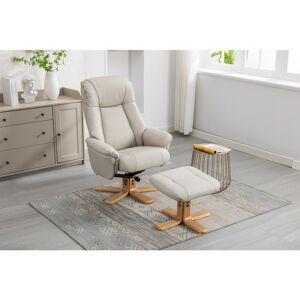 Latitude Run Asawer 76cm Wide Leather Match Swivel Standard Recliner Recliner with Ottoman Beige 107cm H X 76cm W X 86cm D Latitude Run Asawer 76cm Wide Leather Match Swivel Standard Recliner Recliner with Ottoman Beige 107cm H X 76cm W X 86cm D