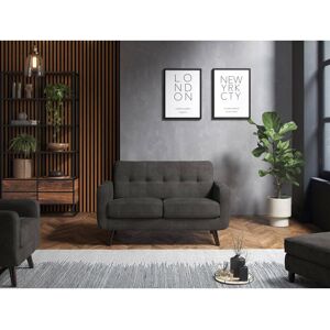 George Oliver Briganti 3 Seater Sofa Enjoy Graphite Grey 80cm H x 128cm W x 79cm D George Oliver Briganti 3 Seater Sofa Enjoy Graphite Grey 80cm H x 128cm W x 79cm D