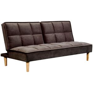 Norden Home Moody 3 Seater Clic Clac Sofa Brown 80cm H X 176cm W X 79cm D Norden Home Moody 3 Seater Clic Clac Sofa Brown 80cm H X 176cm W X 79cm D
