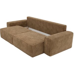 Latitude Run Candee 251Cm Square Arm Sofa Bed Brown 88cm H X 251cm W X 96cm D Latitude Run Candee 251Cm Square Arm Sofa Bed Brown 88cm H X 251cm W X 96cm D