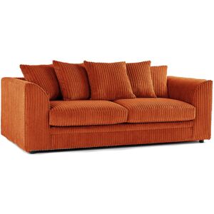 Latitude Run Luxor 3 Seater Full Back Sofa Orange 80cm H X 190cm W X 85cm D Latitude Run Luxor 3 Seater Full Back Sofa Orange 80cm H X 190cm W X 85cm D