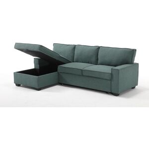 Latitude Run Makynzie Corner Sofa With Pull Out Sofa Bed & Storage - Teal (Right) Brown 86cm H X 233cm W X 144cm D Latitude Run Makynzie Corner Sofa With Pull Out Sofa Bed & Storage - Teal (Right) Brown 86cm H X 233cm W X 144cm D