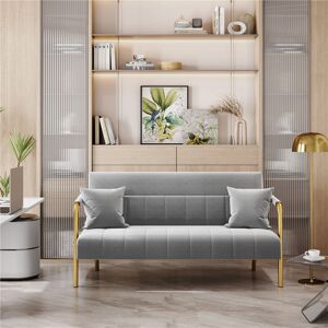 Yaheetech Color 2 Seater Sofa Light Grey 75.5cm H X 143.5cm W X 71.5cm D Yaheetech Color 2 Seater Sofa Light Grey 75.5cm H X 143.5cm W X 71.5cm D