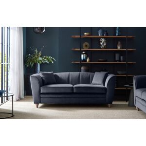Brayden Studio Laverton 3 Seater Velvet Flared Arm Sofa Indigo 84cm H X 194cm W X 82cm D Brayden Studio Laverton 3 Seater Velvet Flared Arm Sofa Indigo 84cm H X 194cm W X 82cm D