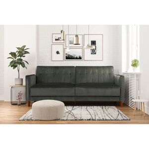 Hykkon Bosco 3 Seater Sofa Bed Vintage design Multi-functional Gray Velvet 86.36cm H X 207cm W X 86.36cm D Hykkon Bosco 3 Seater Sofa Bed Vintage design Multi-functional Gray Velvet 86.36cm H X 207cm W X 86.36cm D