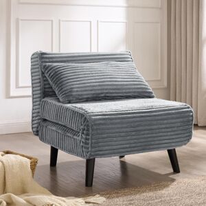 George Oliver Kendall 76cm Wide Tufted Convertible Chair Grey 79cm H X 76cm W X 80cm D George Oliver Kendall 76cm Wide Tufted Convertible Chair Grey 79cm H X 76cm W X 80cm D