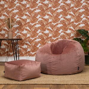 Isabelle & Max Icon Aurora Classic Velvet Bean Bag Chair & Footstool Dusk Pink Isabelle & Max Icon Aurora Classic Velvet Bean Bag Chair & Footstool Dusk Pink