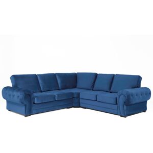 Rosdorf Park Verona Fonda Corner Velvet Sofa Marine 92cm H X 274cm W X 95cm D Rosdorf Park Verona Fonda Corner Velvet Sofa Marine 92cm H X 274cm W X 95cm D