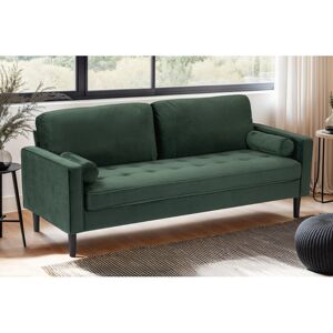 17 Stories Balaton Sofa Velvet Bottle Green 81cm H X 203cm W X 79cm D 17 Stories Balaton Sofa Velvet Bottle Green 81cm H X 203cm W X 79cm D