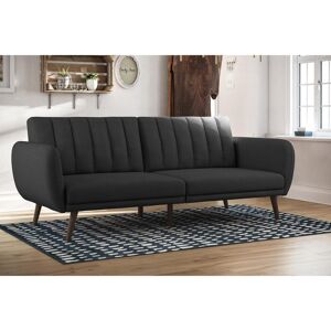 Mercury Gaugain 3 Seater Clic Clac Sofa Bed Dark Grey 80cm H X 207cm W X 88cm D Mercury Gaugain 3 Seater Clic Clac Sofa Bed Dark Grey 80cm H X 207cm W X 88cm D