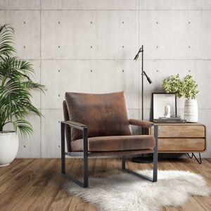 Rosdorf Park Penermon 72cm Wide Armchair Brown Microsuede 84cm H X 72cm W X 85cm D Rosdorf Park Penermon 72cm Wide Armchair Brown Microsuede 84cm H X 72cm W X 85cm D