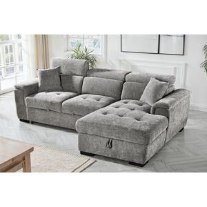 Latitude Run Upholstered Corner Sectional Grey 94cm H X 254cm W X 165cm D Latitude Run Upholstered Corner Sectional Grey 94cm H X 254cm W X 165cm D