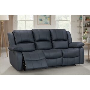 Mercer41 Aesir Recliner Sofa Black 3/100cm H x 202cm W x 95.5cm D Mercer41 Aesir Recliner Sofa Black 3/100cm H x 202cm W x 95.5cm D