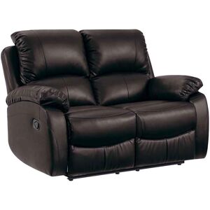 Latitude Run Roma Leather Recliner 2 Seater Sofa Brown 100cm H X 142cm W X 95cm D Latitude Run Roma Leather Recliner 2 Seater Sofa Brown 100cm H X 142cm W X 95cm D