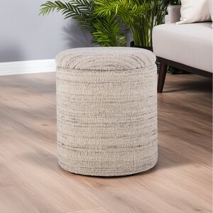 Lark Manor Claunch 40cm Wide No Pattern Footstool Ottoman Brown;White;Grey;Cream 45cm H X 40cm W X 40cm D Lark Manor Claunch 40cm Wide No Pattern Footstool Ottoman Brown;White;Grey;Cream 45cm H X 40cm W X 40cm D