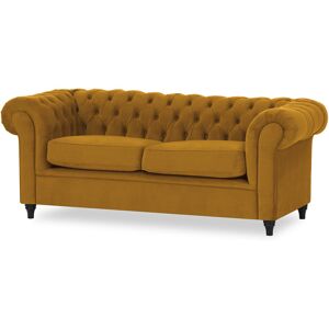 Fairmont Park Littlehampton 3 Seater Chesterfield Sofa Mustard 75cm H X 192cm W X 90cm D Fairmont Park Littlehampton 3 Seater Chesterfield Sofa Mustard 75cm H X 192cm W X 90cm D