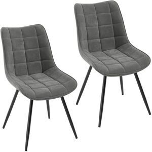 Fairmont Park Swivel Dining Room Chairs Set Of 2 Kitchen Chairs Upholstered Chair Living Room Chair Armchair With Backrest, Velvet Seat, Metal Legs Dark Grey 83.5cm H X 45cm W X 45cm D Fairmont Park Swivel Dining Room Chairs Set Of 2 Kitchen Chairs Upholstered Chair Living Room Chair Armchair With Backrest, Velvet Seat, Metal Legs Dark Grey 83.5cm H X 45cm W X 45cm D