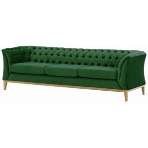 Lark Manor Burnham Velvet 3 Seater Sofa Green 74cm H X 248cm W X 80cm D Lark Manor Burnham Velvet 3 Seater Sofa Green 74cm H X 248cm W X 80cm D
