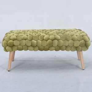 Fairmont Park Aciel Bubbly Velvet Large Footstool Green 45cm H X 97cm W X 43cm D Fairmont Park Aciel Bubbly Velvet Large Footstool Green 45cm H X 97cm W X 43cm D