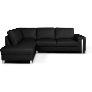 Fairmont Park Lampkins 4 - Piece Leather Corner Sofa Black 83cm H X 263cm W X 207cm D Fairmont Park Lampkins 4 - Piece Leather Corner Sofa Black 83cm H X 263cm W X 207cm D