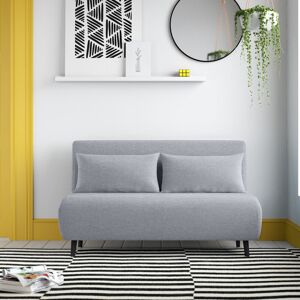 Zipcode Design Etelvina 2 Seater Clic Clac Sofa Bed Light Grey 81cm H X 141cm W X 90cm D Zipcode Design Etelvina 2 Seater Clic Clac Sofa Bed Light Grey 81cm H X 141cm W X 90cm D
