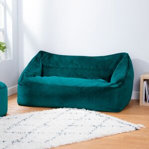Brayden Studio Icon Glenys 2 Seater Velvet Bean Bag Sofa Teal Green Large Brayden Studio Icon Glenys 2 Seater Velvet Bean Bag Sofa Teal Green Large
