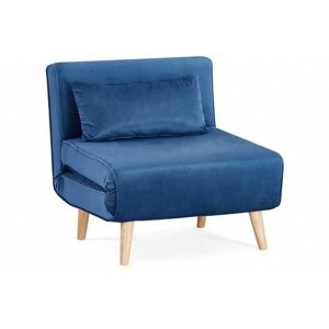Fairmont Park Griswalda 1 Seater Velvet Reclining Futon Blue Velvet 76cm H X 76cm W X 82cm D Fairmont Park Griswalda 1 Seater Velvet Reclining Futon Blue Velvet 76cm H X 76cm W X 82cm D