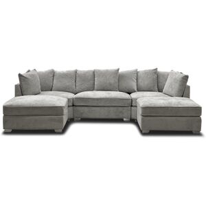 Brayden Studio Baryal LIVING Bishop Fullback U-Shape Sofa 6 Seater - Premium Fabric Upholstered Couch for Living Room Durable Guaranteed Frame (Grey) Grey 85cm H X 300cm W X 85cm D Brayden Studio Baryal LIVING Bishop Fullback U-Shape Sofa 6 Seater - Premium Fabric Upholstered Couch for Living Room Durable Guaranteed Frame (Grey) Grey 85cm H X 300cm W X 85cm D