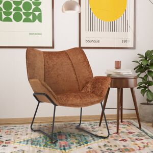 Fairmont Park Textured Chenille Accent Chair Orange 81cm H X 72cm W X 68.5cm D Fairmont Park Textured Chenille Accent Chair Orange 81cm H X 72cm W X 68.5cm D