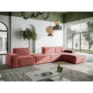 Latitude Run Burkittsville 5 - Piece Upholstered Corner Sofa Burn Dirty Pink 29.13cm H X 124.01cm W X 21.26cm D Latitude Run Burkittsville 5 - Piece Upholstered Corner Sofa Burn Dirty Pink 29.13cm H X 124.01cm W X 21.26cm D