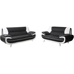 Latitude Run Hartle 3+2 Sofa Set Black/White 2 Latitude Run Hartle 3+2 Sofa Set Black/White 2