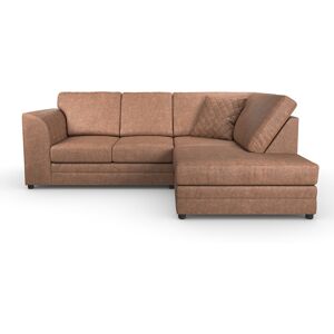 Ebern Designs Quincy 3 Seater Corner Sofa Brown 84cm H X 214cm W X 164cm D Ebern Designs Quincy 3 Seater Corner Sofa Brown 84cm H X 214cm W X 164cm D