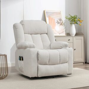 Brayden Studio Anuhea 87cm Wide Electric Lift Assist Standard Recliner Recliner with Massager Cream 104cm H X 87cm W X 94cm D Brayden Studio Anuhea 87cm Wide Electric Lift Assist Standard Recliner Recliner with Massager Cream 104cm H X 87cm W X 94cm D