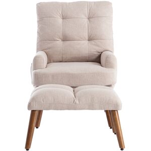 George Oliver Haslett 67cm Wide Tufted Armchair Beige 96.5cm H X 67cm W X 60cm D George Oliver Haslett 67cm Wide Tufted Armchair Beige 96.5cm H X 67cm W X 60cm D