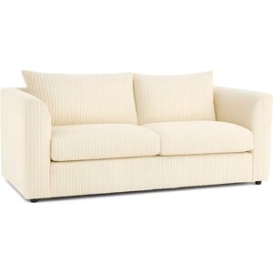 Brayden Studio 3 Seater Jumbo Cord Sofa – High Back Sectional With Fixed Cushions & Deep Seating For Living Room Comfort Cream 90cm H X 190cm W X 60cm D Brayden Studio 3 Seater Jumbo Cord Sofa – High Back Sectional With Fixed Cushions & Deep Seating For Living Room Comfort Cream 90cm H X 190cm W X 60cm D